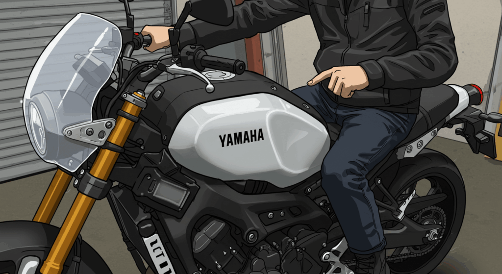 XSR900のかっこ悪いタンク形状とは