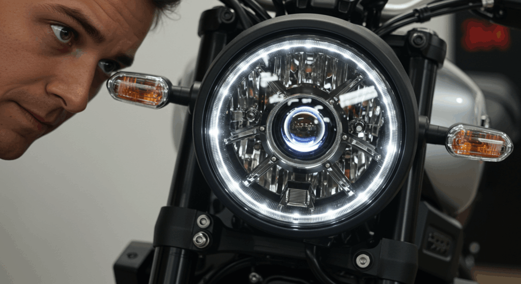 違和感のあるXSR900のヘッドライトデザイン