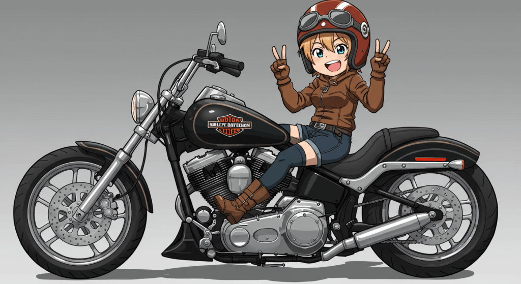 ハーレーは女性には重い？きつい時の解決策