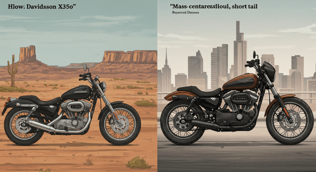 ハーレーらしくないX350のデザイン