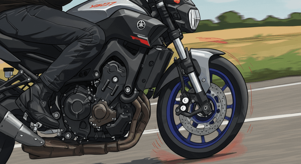 MT-07新型のサスペンションへの不満