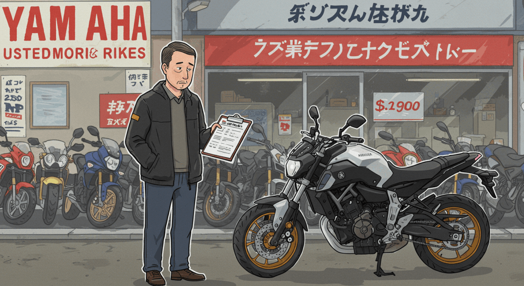 MT-07新型の売却時に査定が安いという声