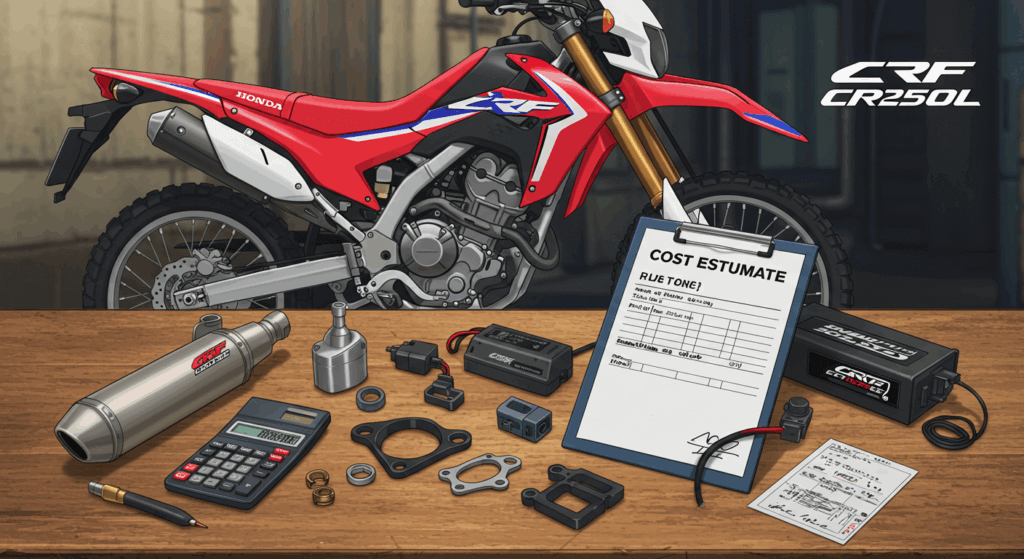 CRF250Lフルパワー化にかかる費用