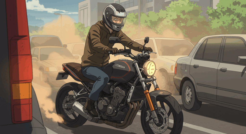 空冷エンジンのバイクは夏に乗るのはやめとけ