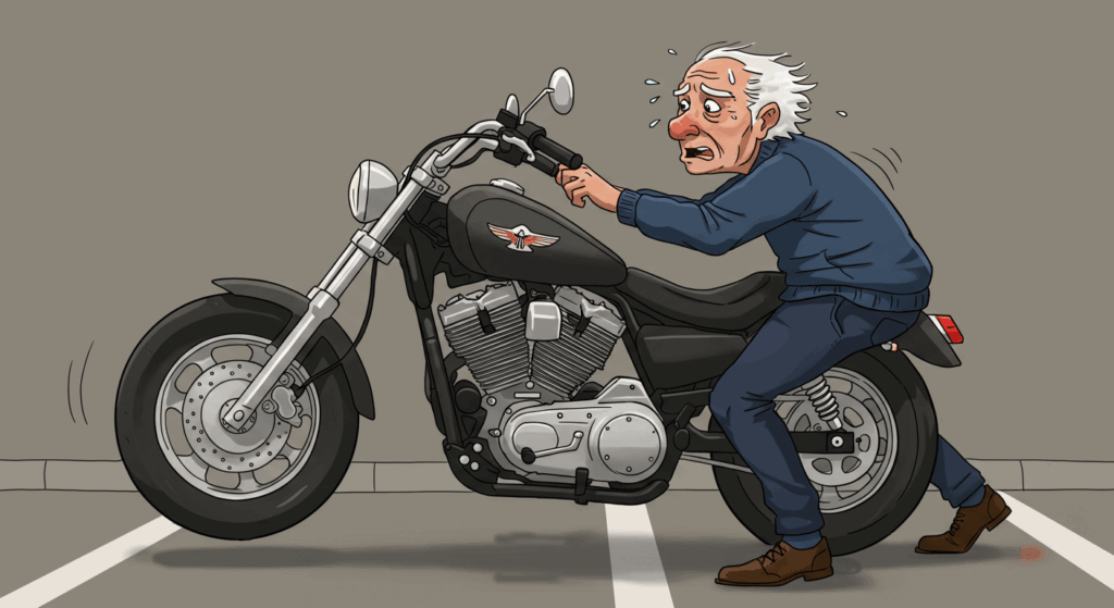 高齢者のバイク操作は難しすぎ