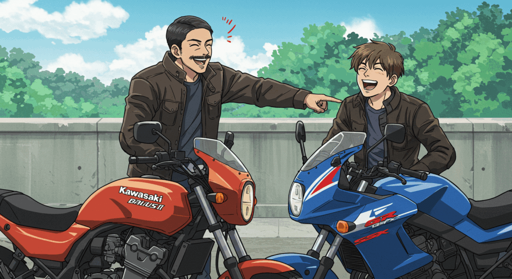 バリオスとGSX250FXを乗り比べて分かった違い