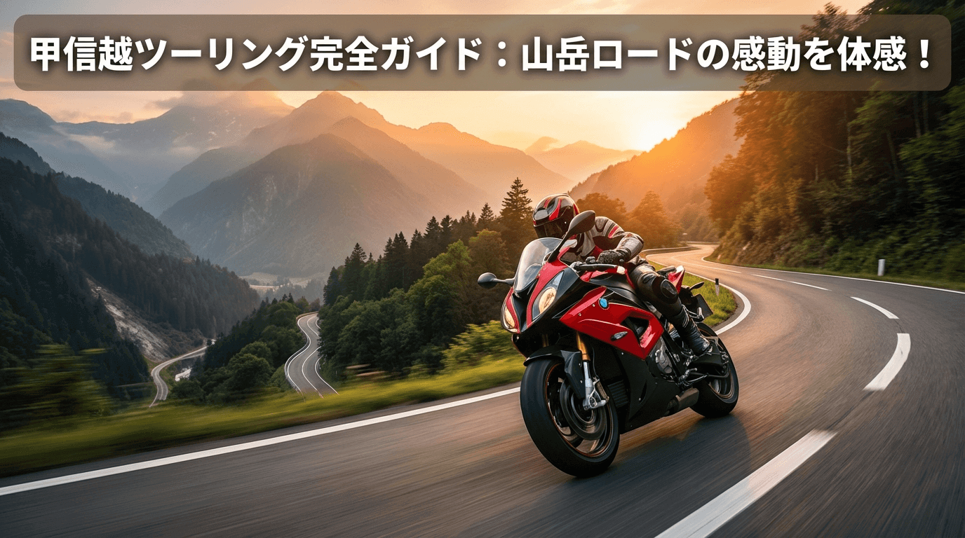 甲信越ツーリング｜下道で巡る峠・ワインディングおすすめルート
