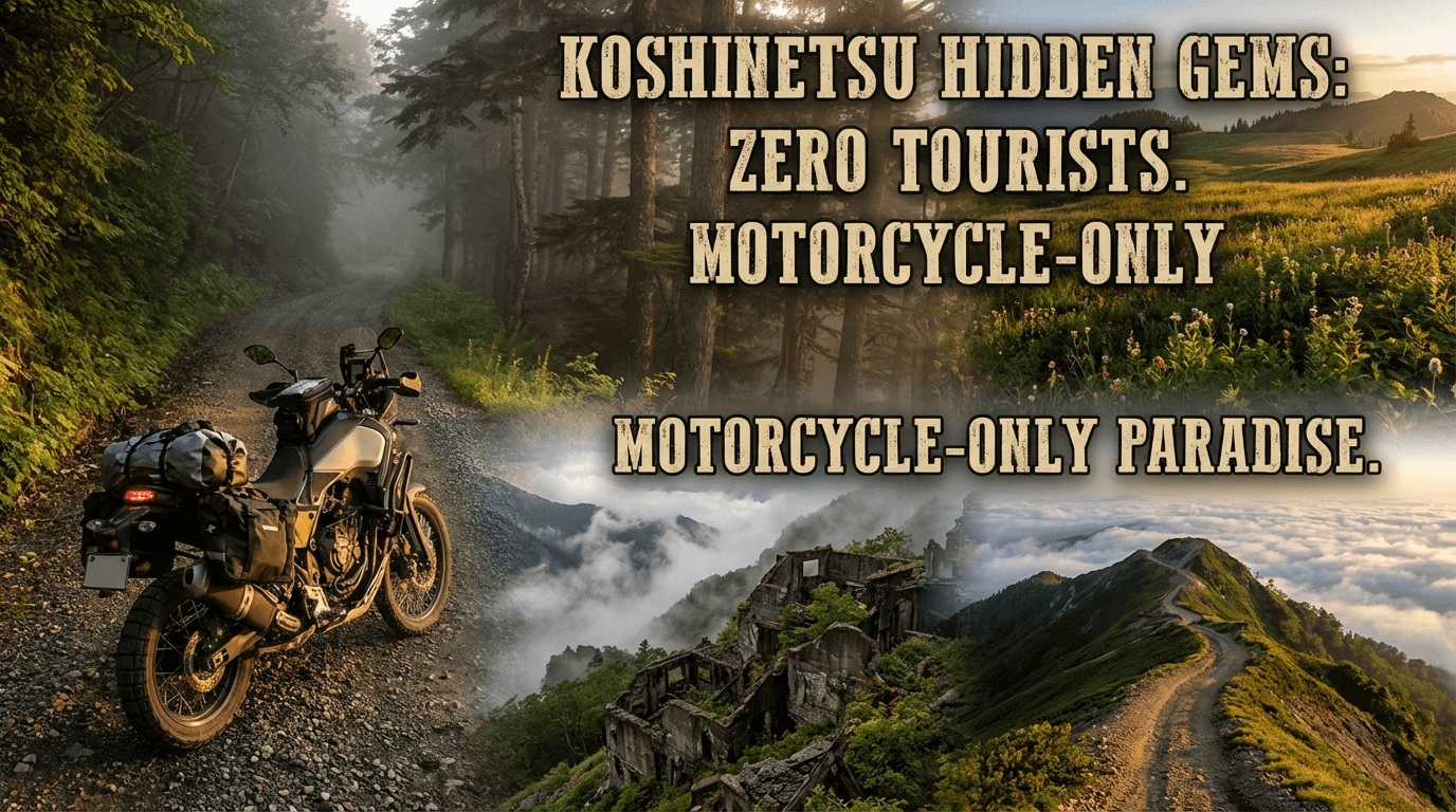【観光客ゼロ】甲信越バイク秘境ツーリング｜絶景穴場完全版