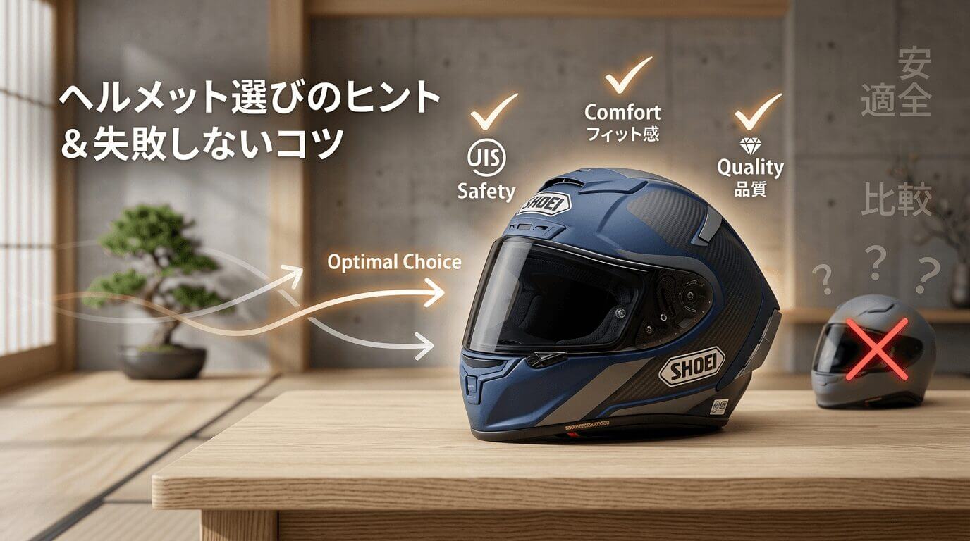 失敗しないバイクヘルメット選び