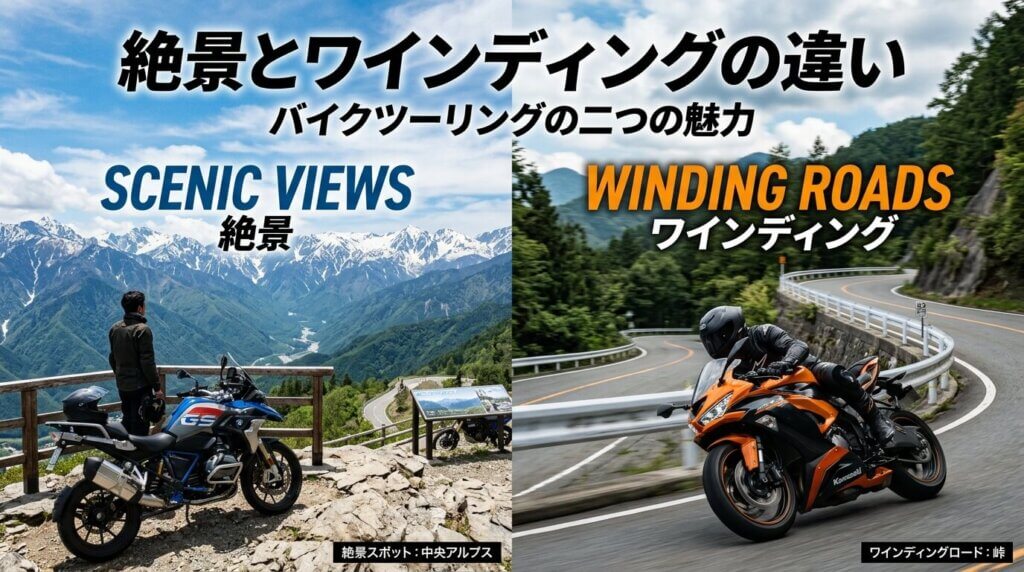 絶景とワインディングの違い