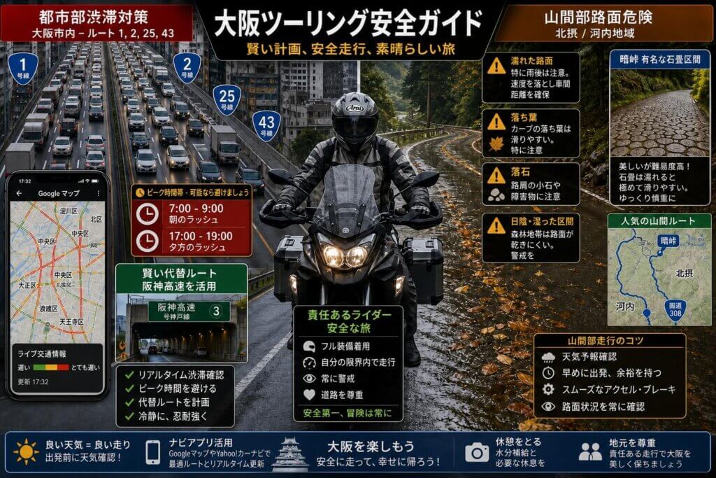 渋滞回避と路面環境の確認ポイント