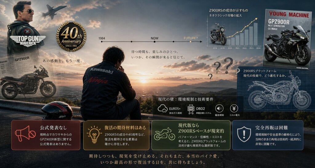 GPZ900R新型復活を待つ人へのまとめ