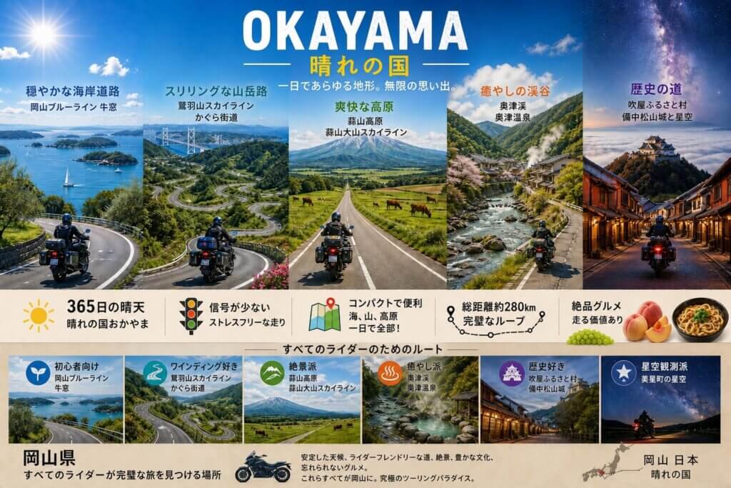 岡山県おすすめツーリングスポットまとめ