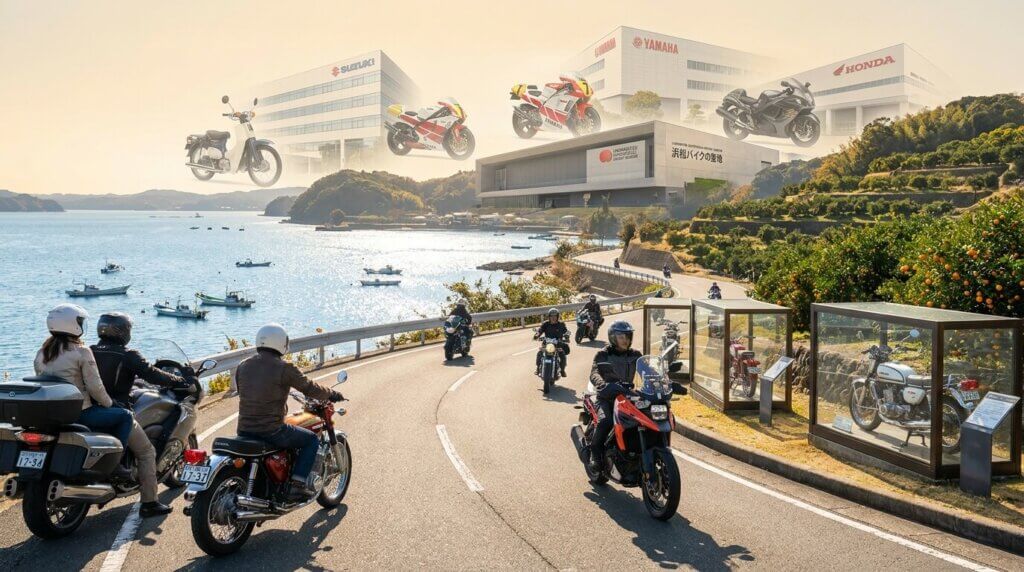 奥浜名オレンジロードとバイク聖地浜松を周る