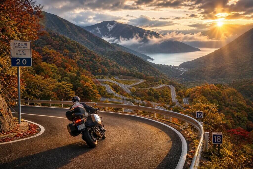 いろは坂バイクで走る絶景ワインディング
