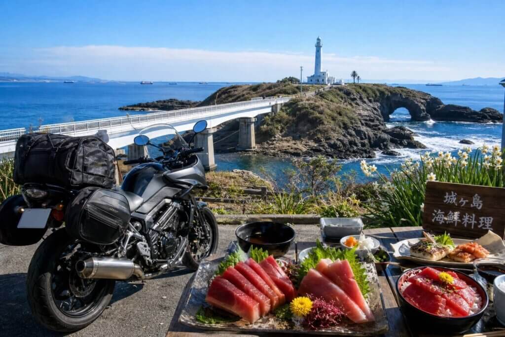 三浦半島で城ヶ島とマグログルメを堪能