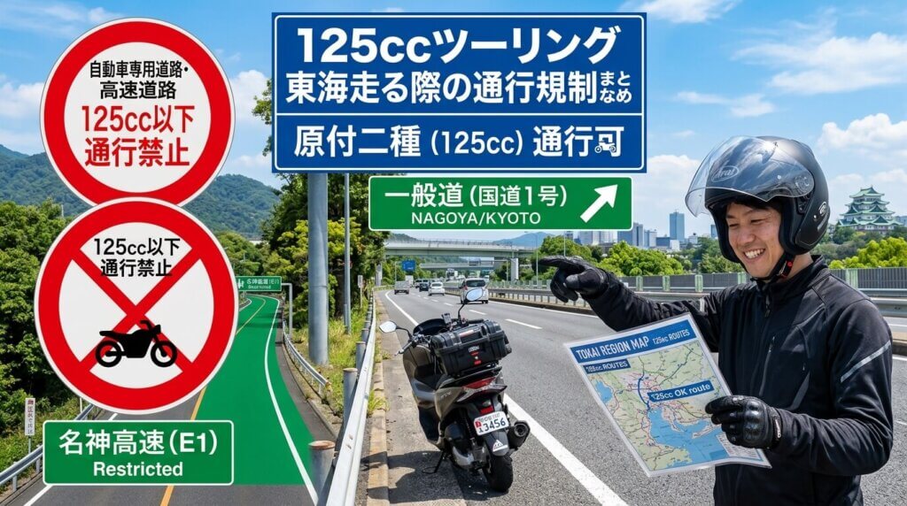 125ccツーリングで東海を走る際の通行規制まとめ