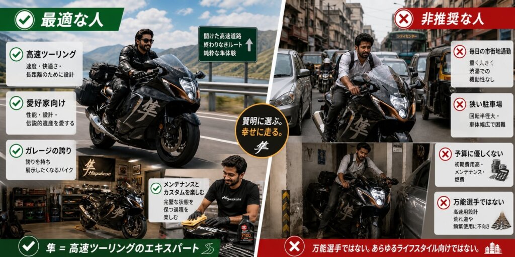 隼が向いている人と買うなと言われる人の違い