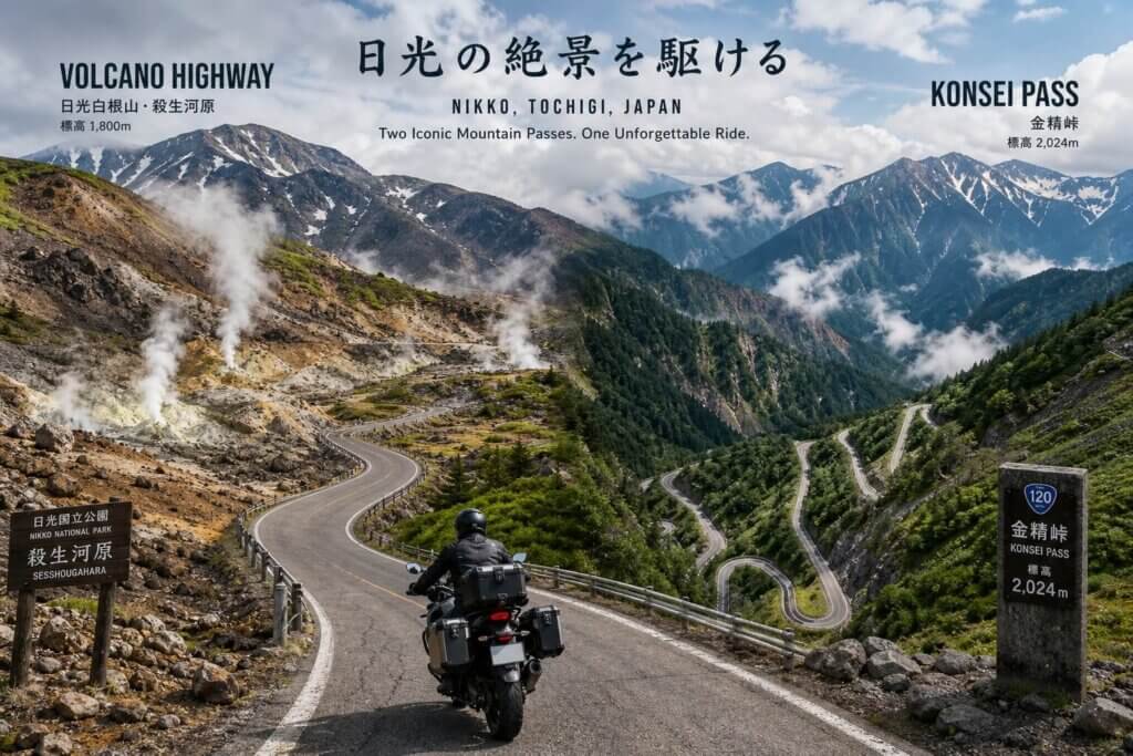 ボルケーノハイウェイと金精峠の走りどころ