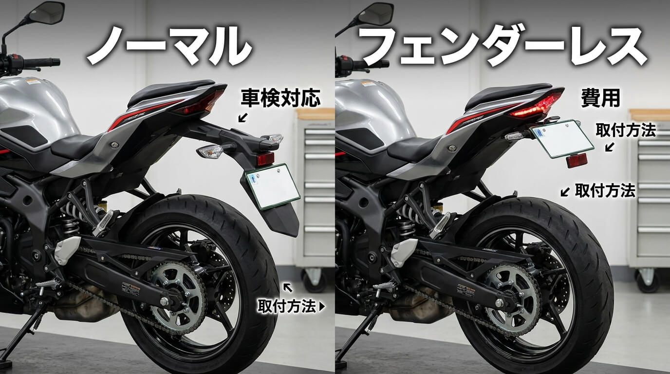 バイクのフェンダーレス完全ガイド