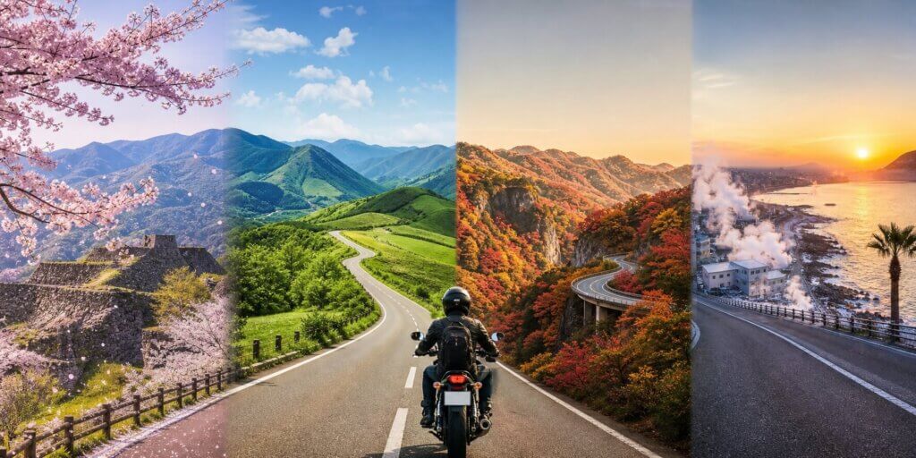 春夏秋冬で変わる大分県おすすめツーリングスポットの総まとめ
