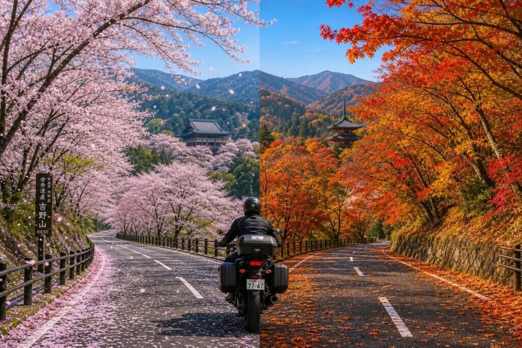 春の桜や秋の紅葉を巡る季節別の楽しみ方