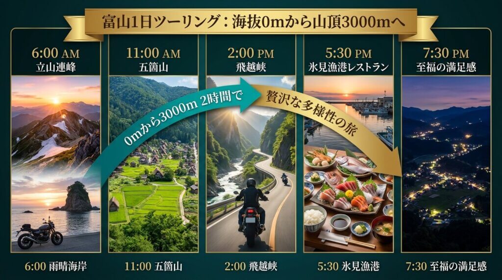 富山県のおすすめツーリングスポットを巡る旅のまとめ