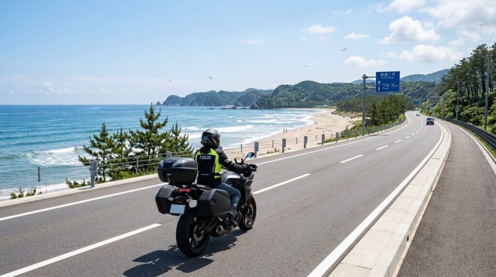 初心者でも安心な海沿いルート