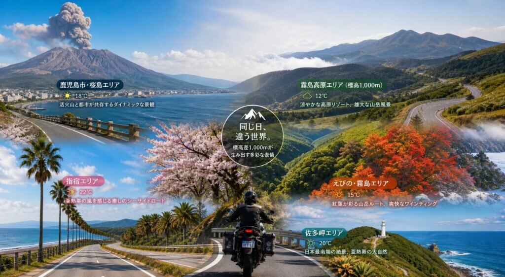 季節別のベストシーズンと鹿児島県おすすめツーリング