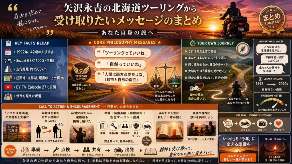 矢沢永吉の北海道ツーリングから受け取りたいメッセージのまとめ