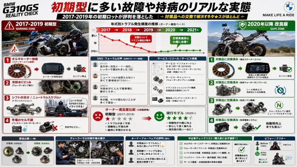 初期型に多い故障や持病のリアルな実態