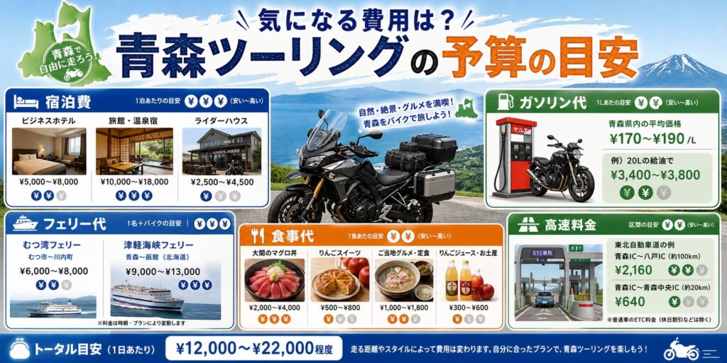 気になる費用は？青森ツーリングの予算の目安
