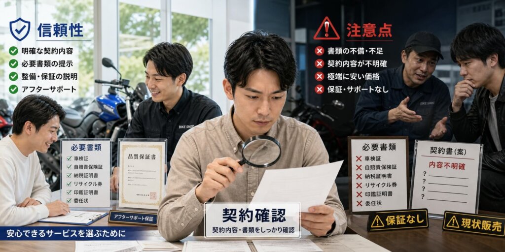 失敗しないバイク買取サービスの選び方と注意点