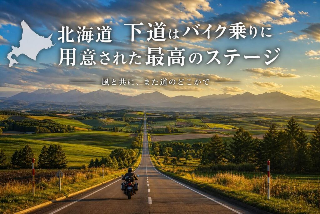 北海道 下道はバイク乗りに用意された最高のステージ