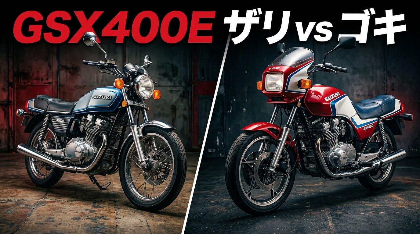 GSX400Eのザリとゴキの違い