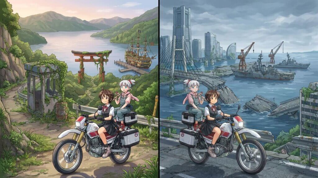 第1話と第2話で描かれる神奈川県のエリア