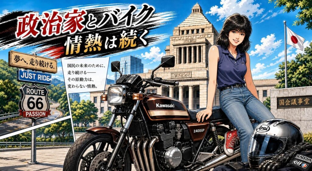 政治家になっても続く高市早苗のバイクへの情熱