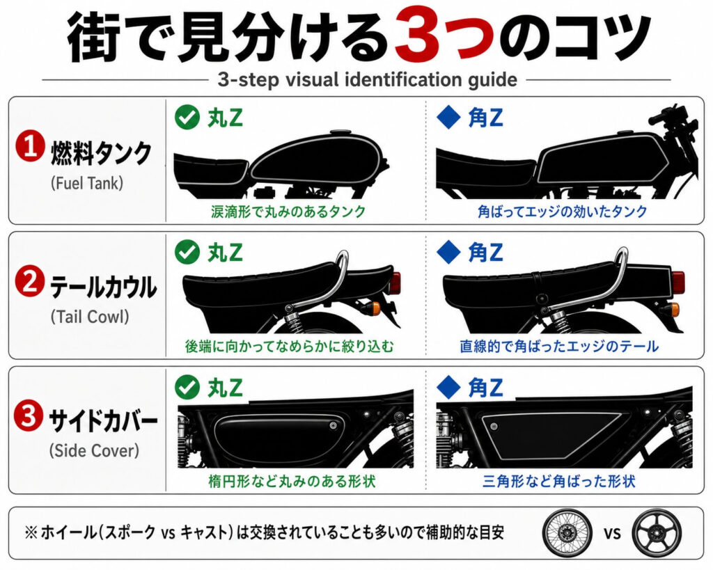 街で丸Zと角Zを見分けるコツ