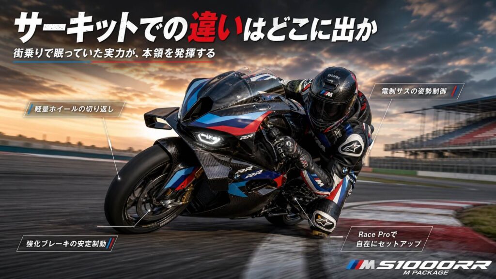 サーキットでの違いはどこに出るか