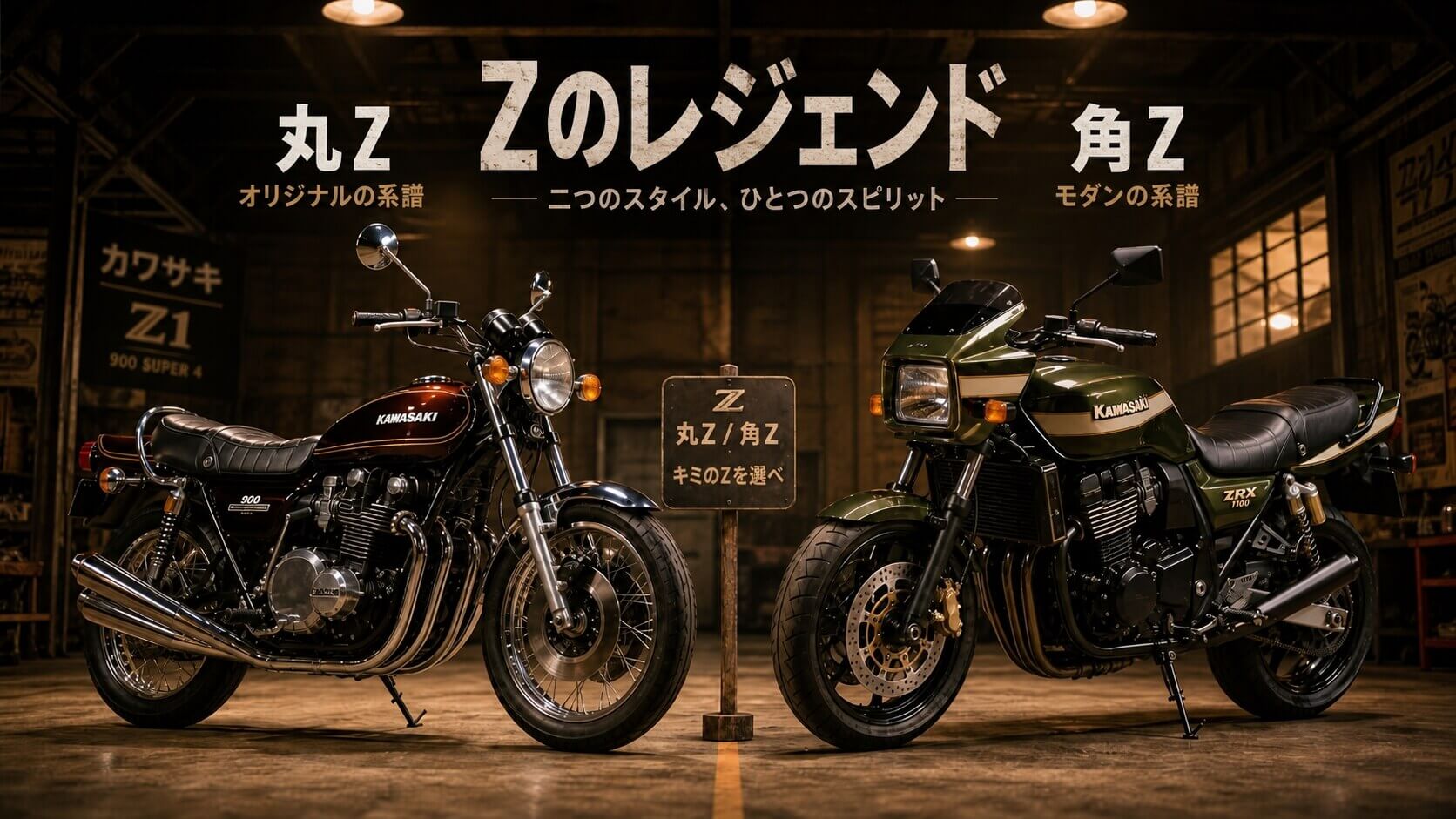 カワサキ丸Zと角Zの違いを徹底解説