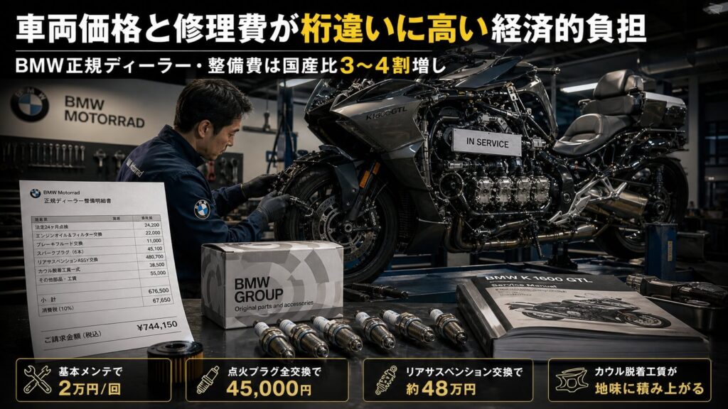 車両価格と修理費が桁違いに高い経済的負担
