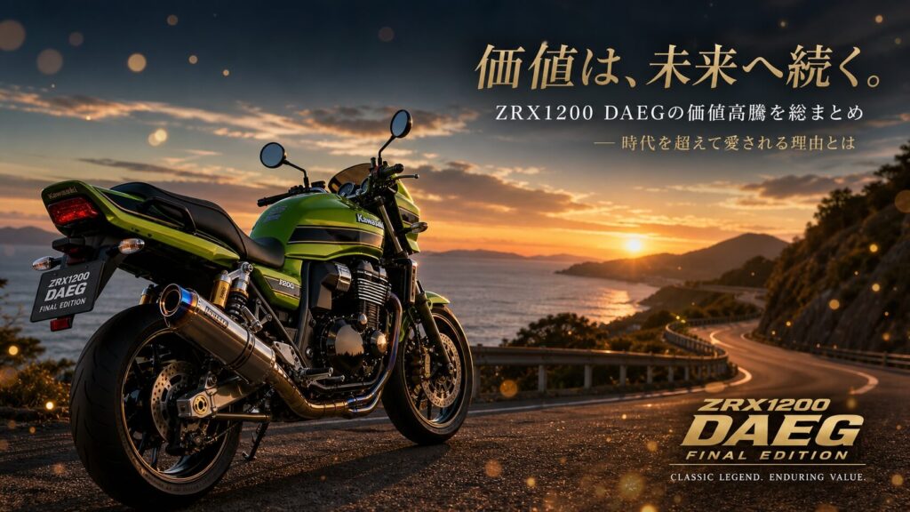 ZRX1200ダエグの値上がりを踏まえた最終まとめ