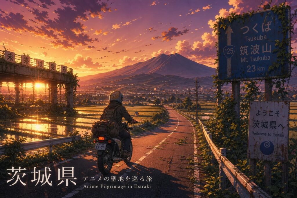 作品『終末ツーリング』で辿る茨城県の聖地巡礼スポット