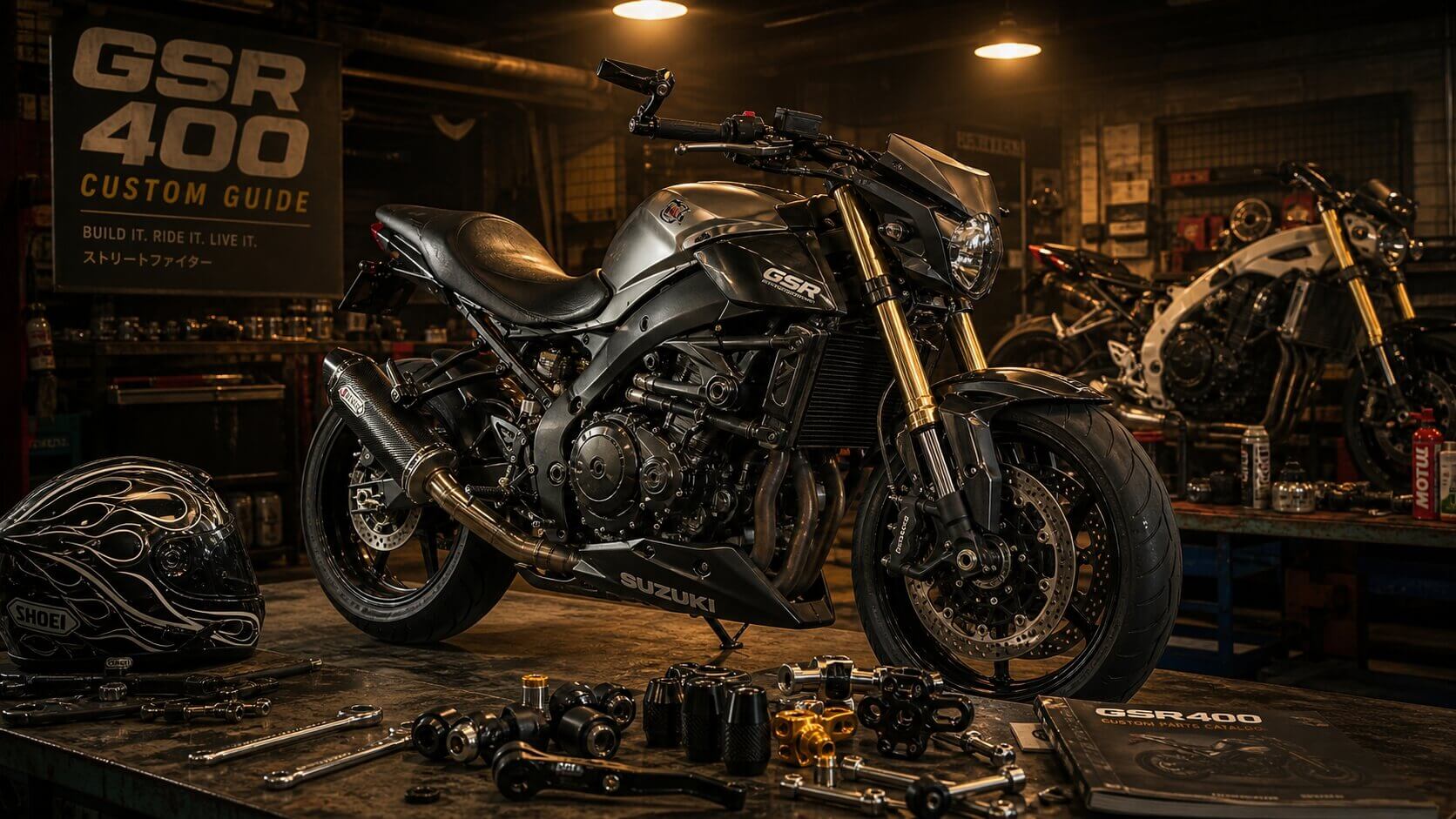 GSR400カスタム完全ガイド！定番パーツ・費用・車検を徹底解説